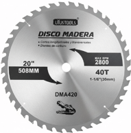 DMA420 – DISCO MADERA 20”x40T